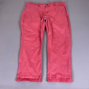 Goodthreads Chino Pants Men's 40x28 Athletic Fit Red Cotton Stretch